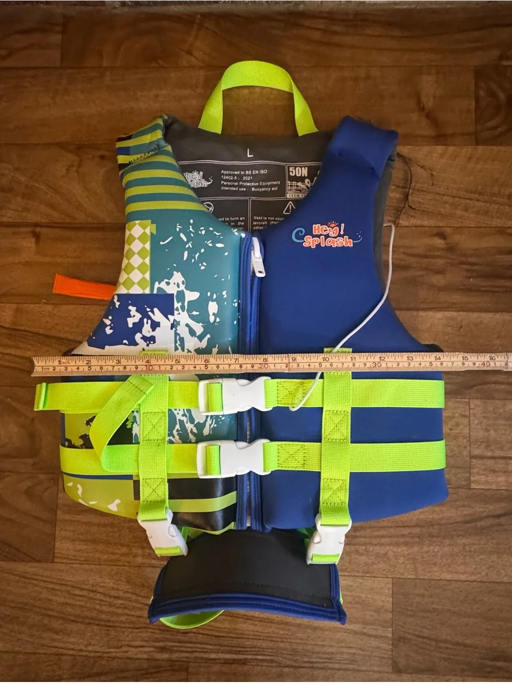 Hey Splash Kids Swimming Vest Buoyancy Aid Size L 6 to 9 Years